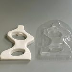 قالب طلقی گلدان دفرمه نیکا 7*24 (pvc)