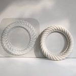 قالب طلقی قاب آیینه و عکس کنافی گرد 24 سانت (pvc)